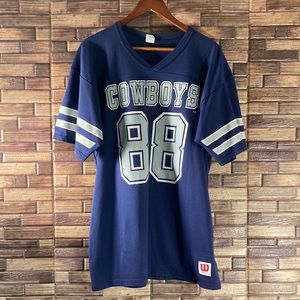 Michael Irvin 88 Dallas Cowboys Mens T-Shirt Vintage 80s Blue NFL Wilson USA XL